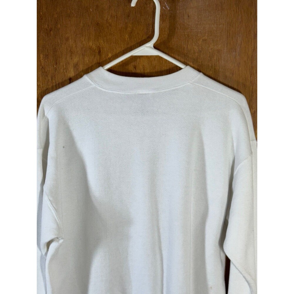 Vintage Floral Flower Sparkle Crewneck Sweater Sweatshirt Women’s Medium M USA - Picture 8 of 9